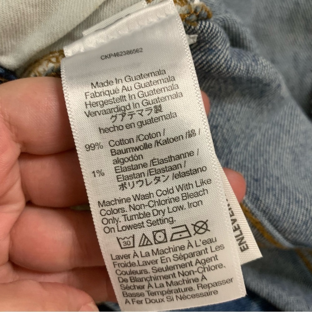Madewell womens blue curvy perfect vintage straight jeans 24W NEW - Picture 12 of 12